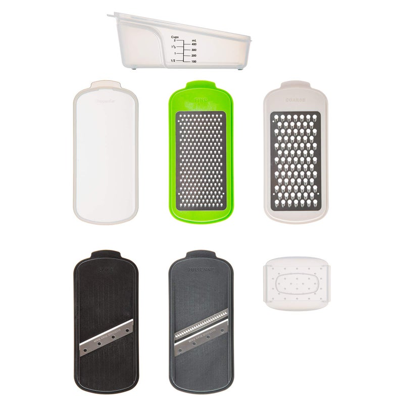 PrepWorks Grate, Slice & Store Set, One Size, Multi-Color â€“ Versatile Food Prep Set with Storage Containers - Image 4